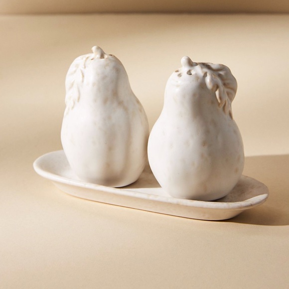 Anthropologie Kitchen Fl Pear Stoneware Hipster Hippie Art Deco